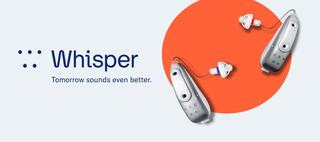 Whisper device with logo
